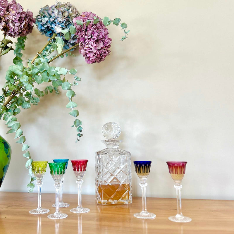 VERRES À LIQUEUR EN CRISTAL - LOT DE 6