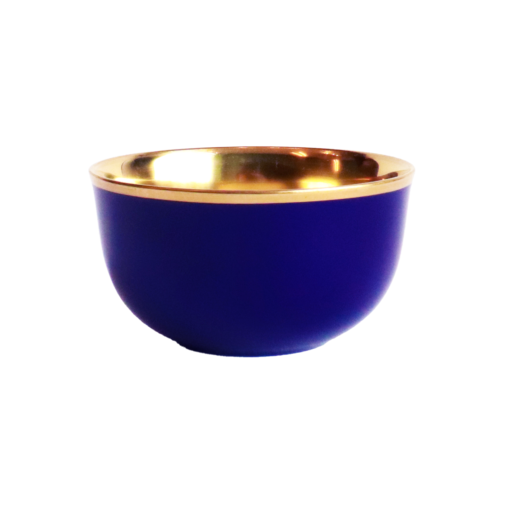 LARGE BOWL BELVEDERE COBALT AND GOLD