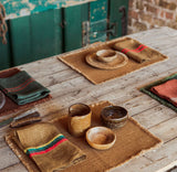 PLACEMAT JASPER HUNTER GREEN & NAPKIN GEORGE - SET OF 4