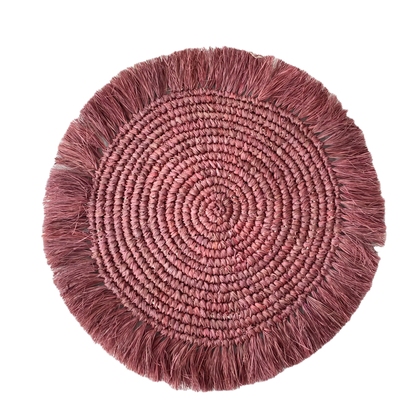 FRAMBOISE RAFFIA PLACEMAT - SET OF 4