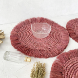 FRAMBOISE RAFFIA PLACEMAT - SET OF 4