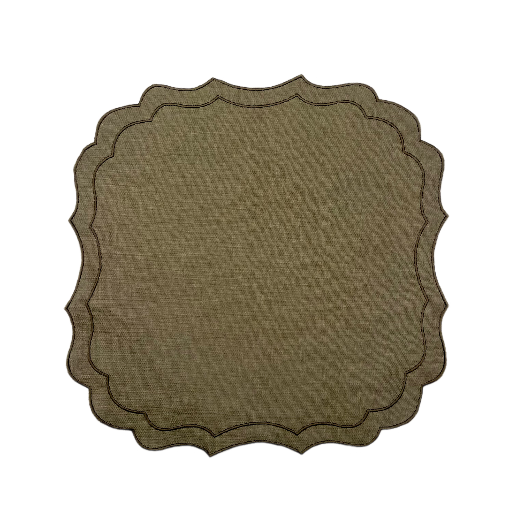 PLACEMAT KRINKLE OLIVE - SET OF 4