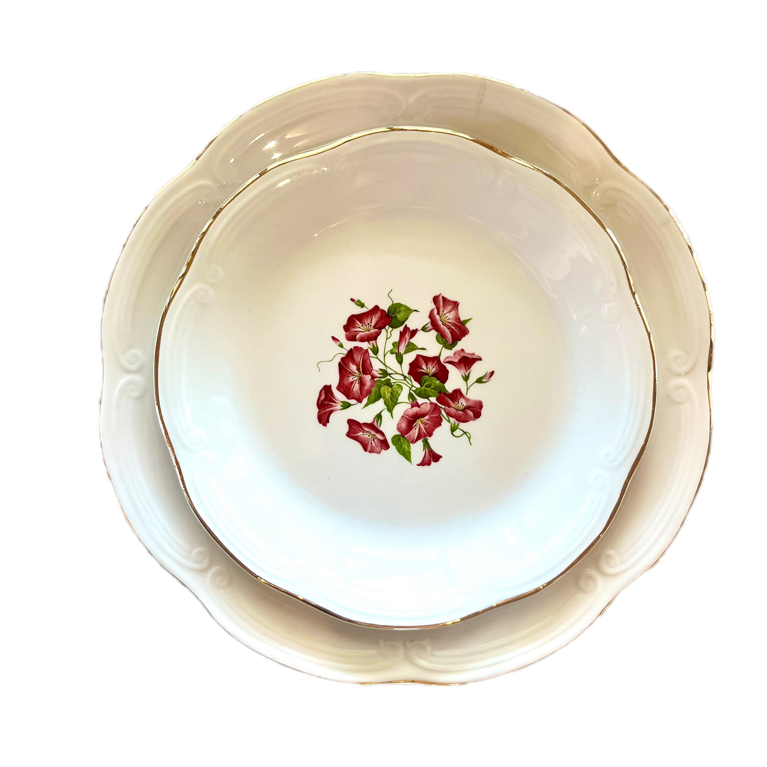 VINTAGE LISERON DESSERT PLATE - SET OF 12