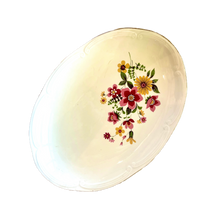 ASSIETTE DE SERVICE OVALE FLORAL VINTAGE