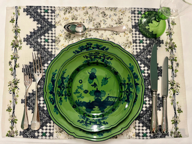 DESSERT PLATE ORIENTE ITALIANO MALACHITE - SET OF 8