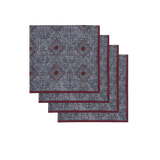 BANJARA NAPKIN - GREY ROSE - SET OF 4