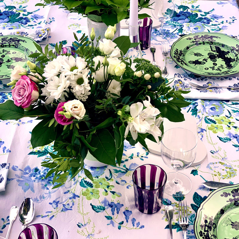 TABLECLOTH CLARITA BLUE - 180x340cm