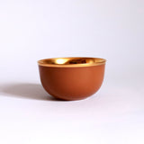 CHAMPAGNE BOWL BELVEDERE CINNAMON AND GOLD