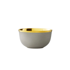 CHAMPAGNE BOWL BELVEDERE SMOKE GREY MAT AND GOLD