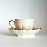 ESPRESSO CUP MELONE - POWDER PINK AND 24 KT GOLD