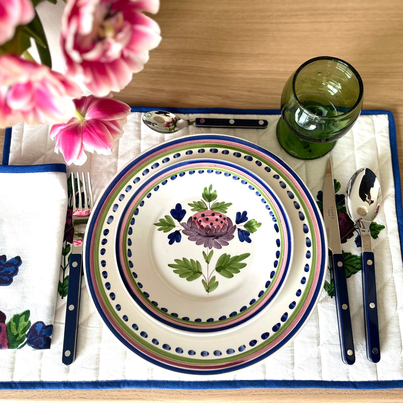 ARTICHOKE BLUE PLATE - SET OF 6
